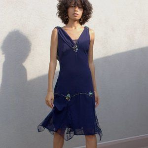 SOLD - V-Neck Vintage Dress